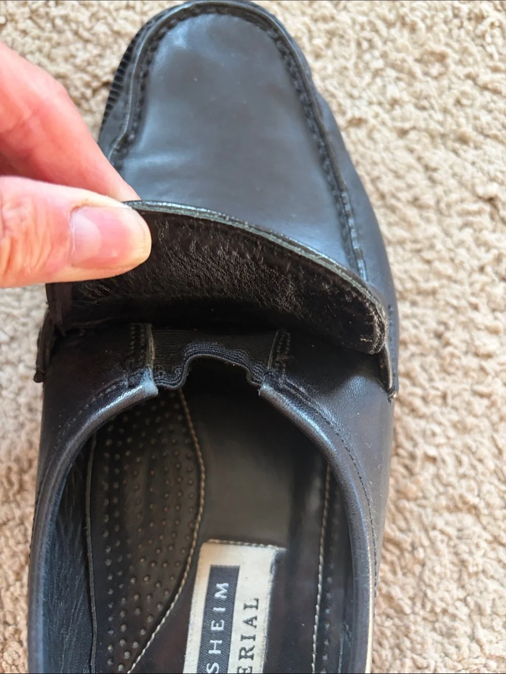 Florsheim Imperial Classic Black Leather Loafer Dress Shoe Mens 8D